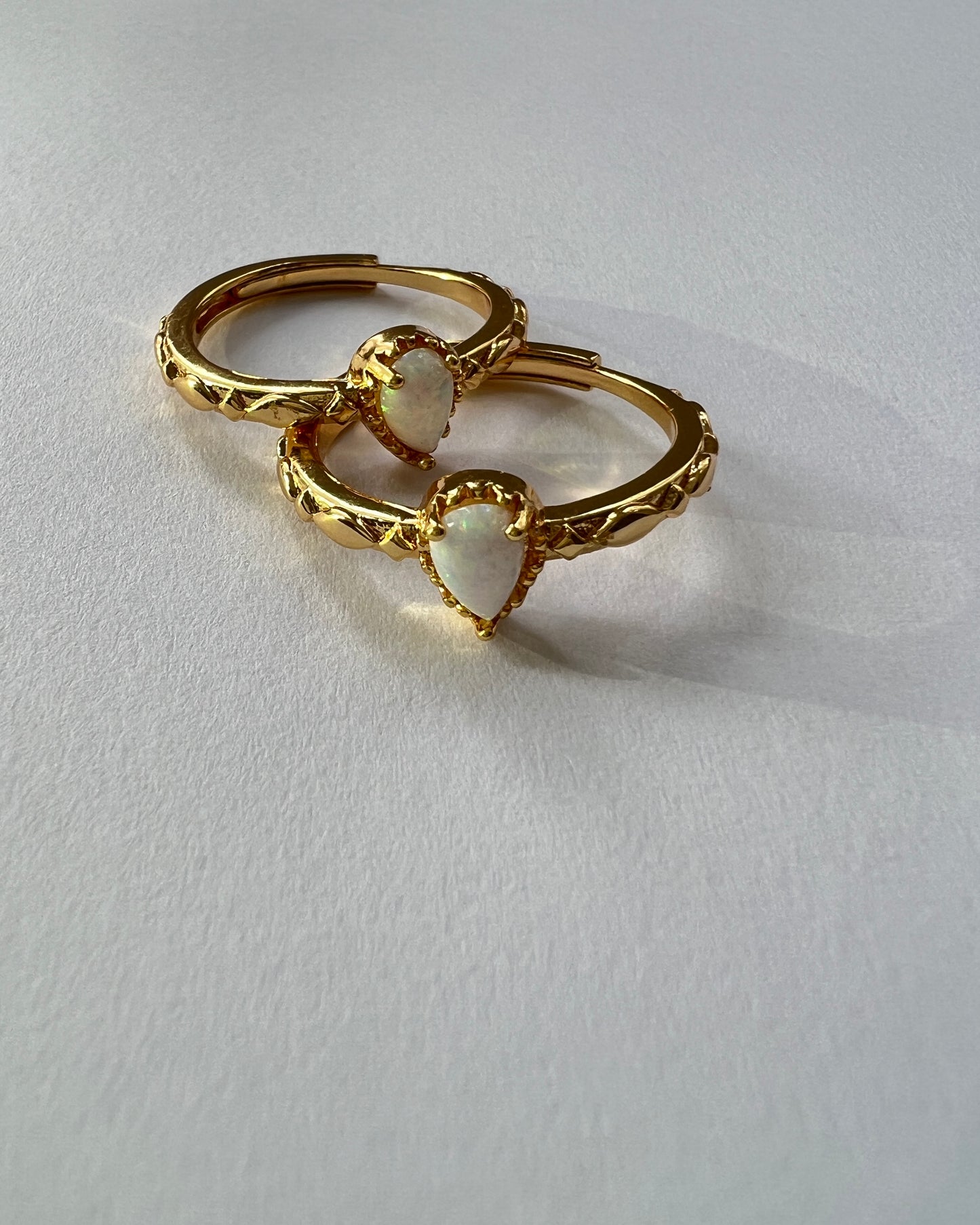 Natural stone Opal ring